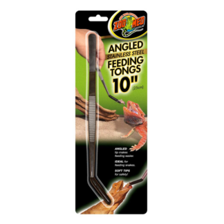 Zoo Med Angled Stainless Steel Feeding Tongs — Food & Supplements for Sale | Exotic Morphs